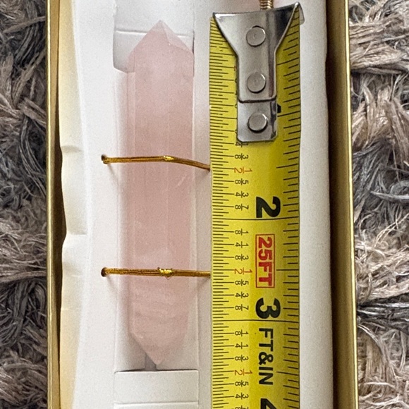New Luna Norte Love & Healing Rose Quartz Hair Pin & Crystal Set, Gold Hardware main image 5
